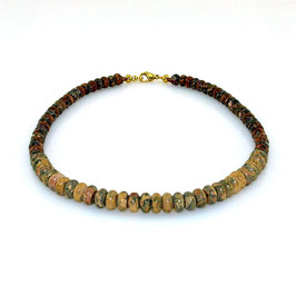 Halskette aus Bunt-Jaspis