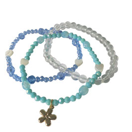 Armband Glas-und Bergkristall Perlen