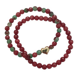 Armband Achat Perlen