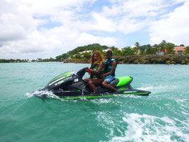 Randonnée en jet-ski encadré par un moniteur BOC au GOSIER