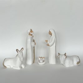 Crèche de Noël - 6 éléments -