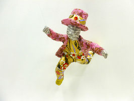 B - ELEGANTER HERR MIT ZYLINDER IN ROSÈ und GOLD