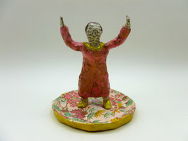 B - Rosa Dame im Blumenmeer