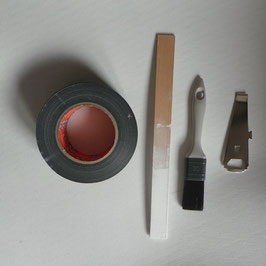 Bodenfarbe Set mit Bodentape 50 m Set für Markierung auf Hof und Beton-Boden