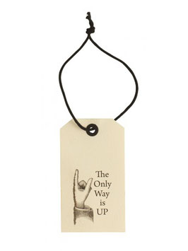 Gift tag "The Only Way is UP"