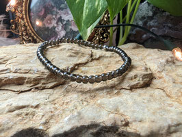Rauchquarz Armband 4mm Linsen
