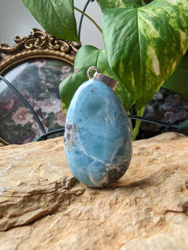 Larimar mit 925er Silberöse