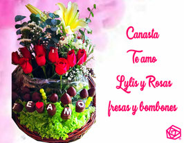 Canasta Lilys y Rosas