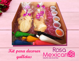 Kit para decorar galletas de pascua y globo de corazón con helio