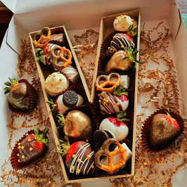 Letra rellena con postres