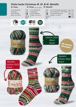 Rellana Flotte Socke Christmas