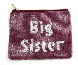 kleine Tasche/Geldbörse mit Glasperlen "BIG SISTER"