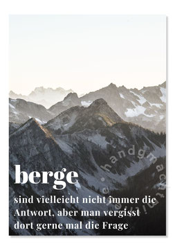 Postkarte berge 674