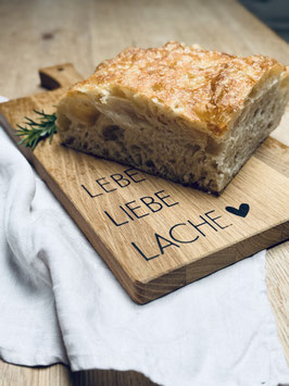 Holzbrett lebe liebe lache
