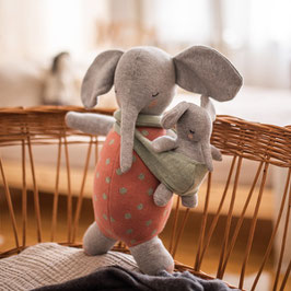 Kuscheltier Elefant mit Baby