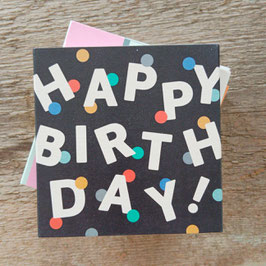 Streichhölzer "happy Birthday schwarz"