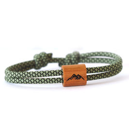 Berg Armbandl Holz grün