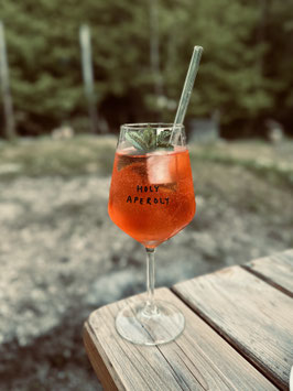 "HOLY APEROLY" Glas