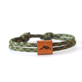 Berg Armbandl Holz oliv