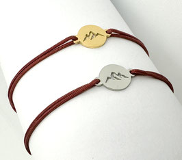 BERGE Armband -weinrot-