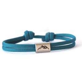 Berg Armbandl Edelstahl petrol