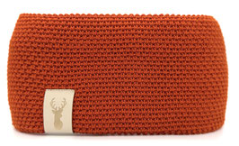 Merino Strickstirnband Rosalie orange