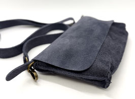 Wildleder Tasche jeansblau