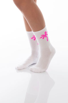Socken Palme pink