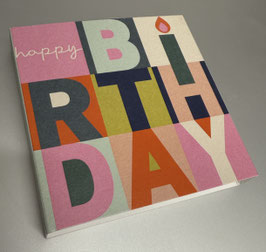 Streichhölzer "happy Birthday bunt"
