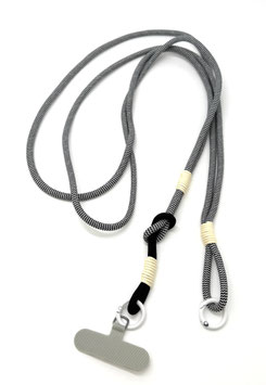 Handy Kette - schwarz/weiß