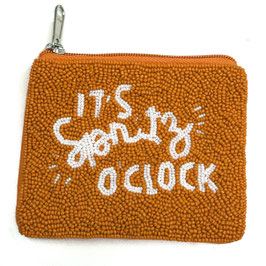 kleine Tasche/Geldbörse mit Glasperlen "it´s spritz o clock"
