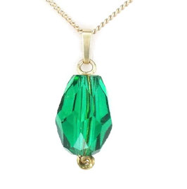 Kristall-grün-48 Smaragd grün Anhänger