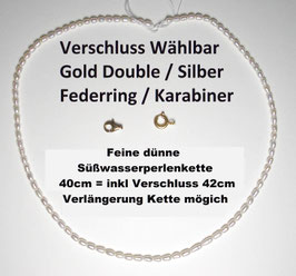 Süßwasserperle-weiß-57  Perlenkette