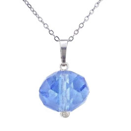 Kristall-blau-51 Kornblumenblau Anhänger