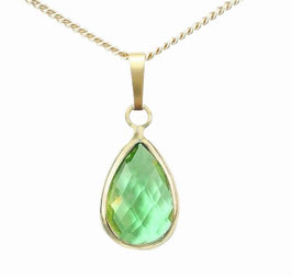 Kristall-grün-31 Peridot grün Anhänger (ohne Kette)