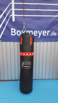 Modell 'Punch Kunstleder' Boxsack schwarz/rot/weiß 130cm/30cm