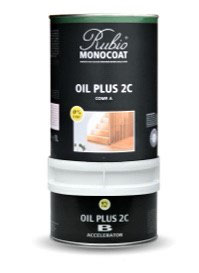 1.3 Liter Rubio® Monocoat Oil Plus 2C (A+B Komponente, mit Beschleungier) für den Innenbereich, R 101 farblos pure