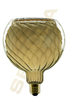 LED Leuchtmittel Floating Globe 150 twisted smokey-grey E27