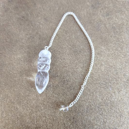 Pendule Thot en cristal de roche