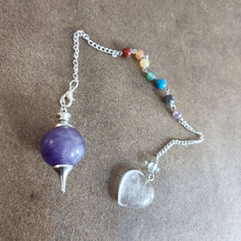 pendule sphérique en amethyste