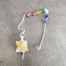 pendule merkaba aventurine orange