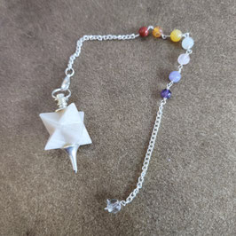 pendule merkaba en agate