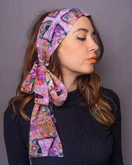 Skinny Gaudi Rosa Silk Scarf