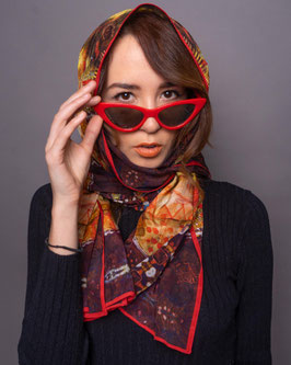 Paisley Gaudi Silk Scarf