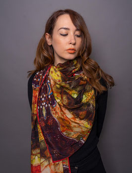 Paisley Gaudi Silk Scarf PGAU/200