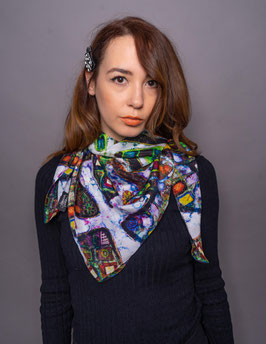 Gaudy Gaudi Silk Scarf GAGA/90