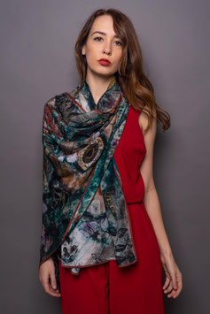 Moth Silk Shawl Scarf