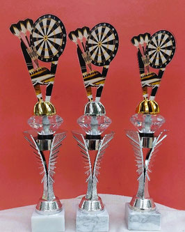 3er Serie Acryl  Steel Dart auf Diamanten