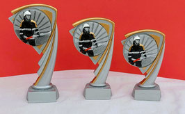 3D Emblem Feuerwehr 3er Serie Pokale
