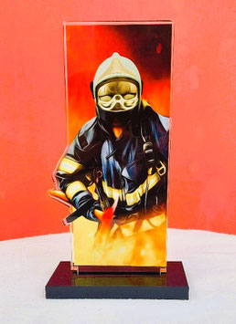 Pokal Feuerwehr Acryl Trophäe Ehren sie die Helden